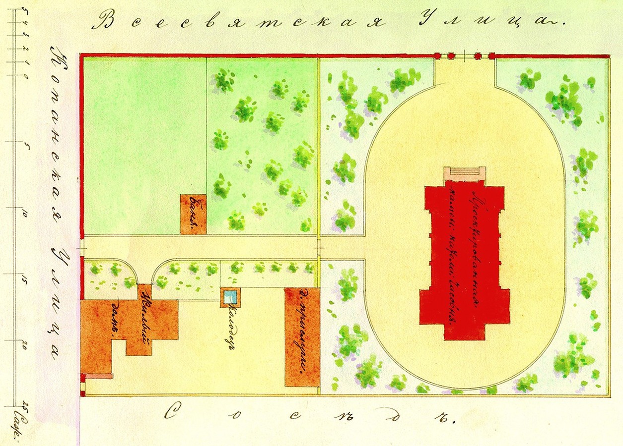 План территории застройки. 1895 г.